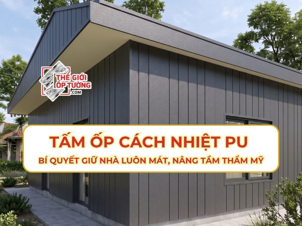 Tấm Ốp Cách Nhiệt PU: Bí Quyết Giữ Nhà Luôn Mát, Nâng Tầm Thẩm Mỹ