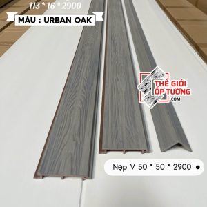 Tấm Ốp Gỗ Nhựa Ngoài Trời ASA urban oak 1 sóng