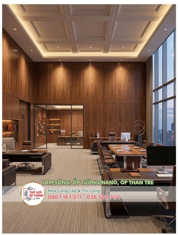 Ứng dụng tấm PVC phim than tre trong nhiều không gian