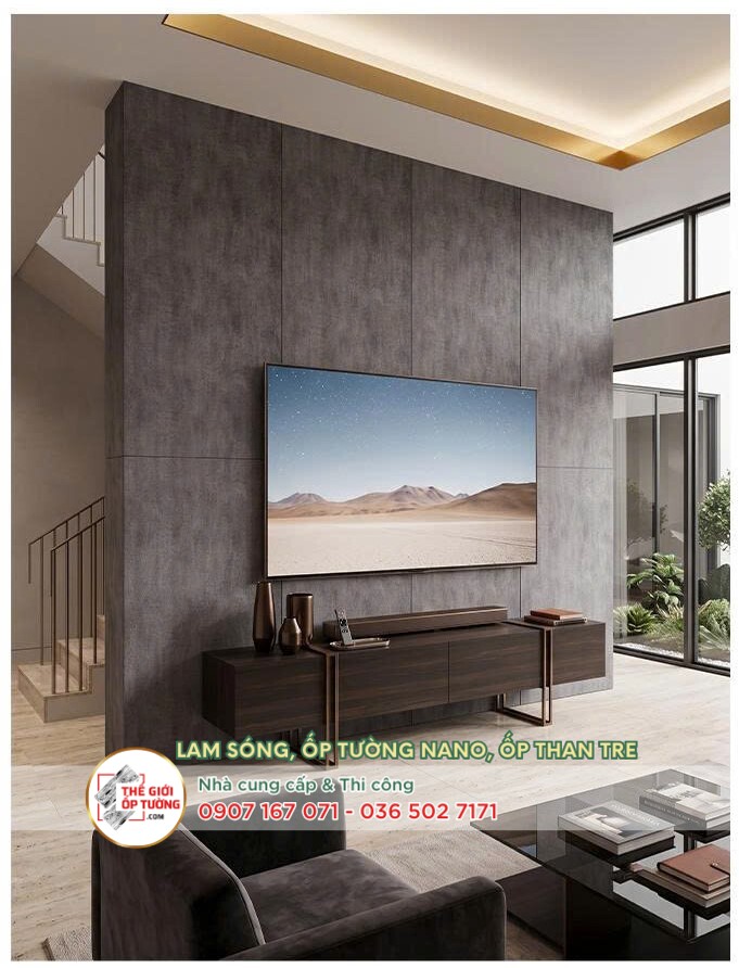 Ốp Tường PVC Than Tre HOBI 2615